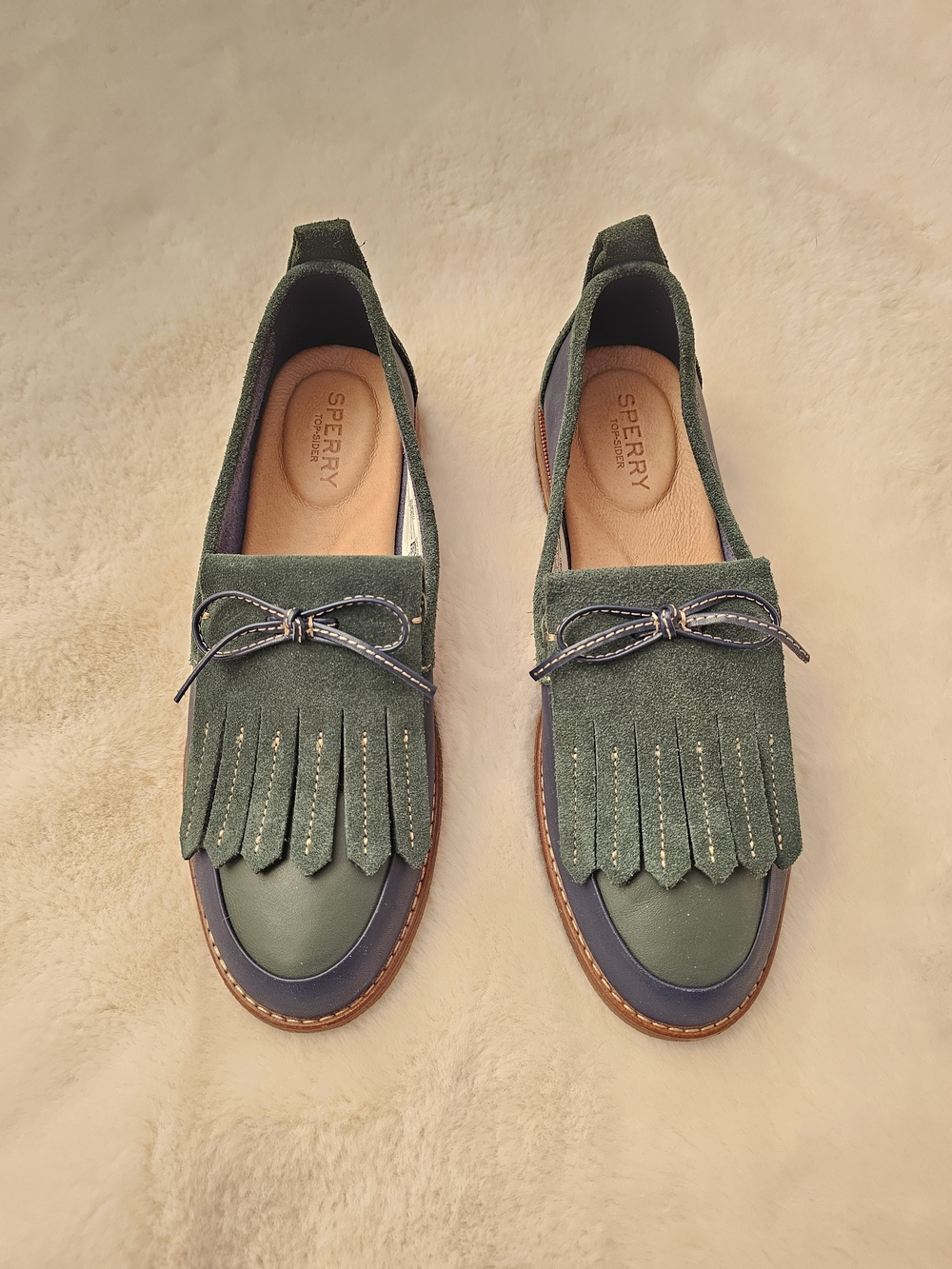 Sperry Top-Sider Leather Fringe Loafer Size 8